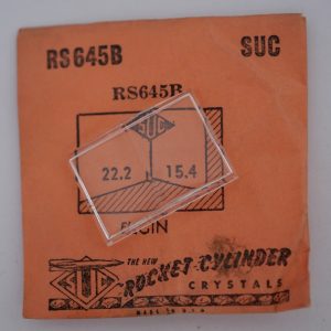 Verre montre SUC RS 645B - ELGIN - 22,2x15,4 [NOS] (Watch crystal)