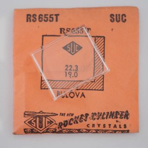 Verre montre SUC RS 655T - BULOVA - 22,3x19 [NOS] (Watch crystal)