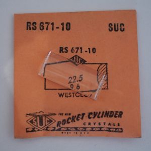Verre montre SUC RS 671-10 - WESTCLOX - 22,5x9,6 [NOS] (Watch crystal)