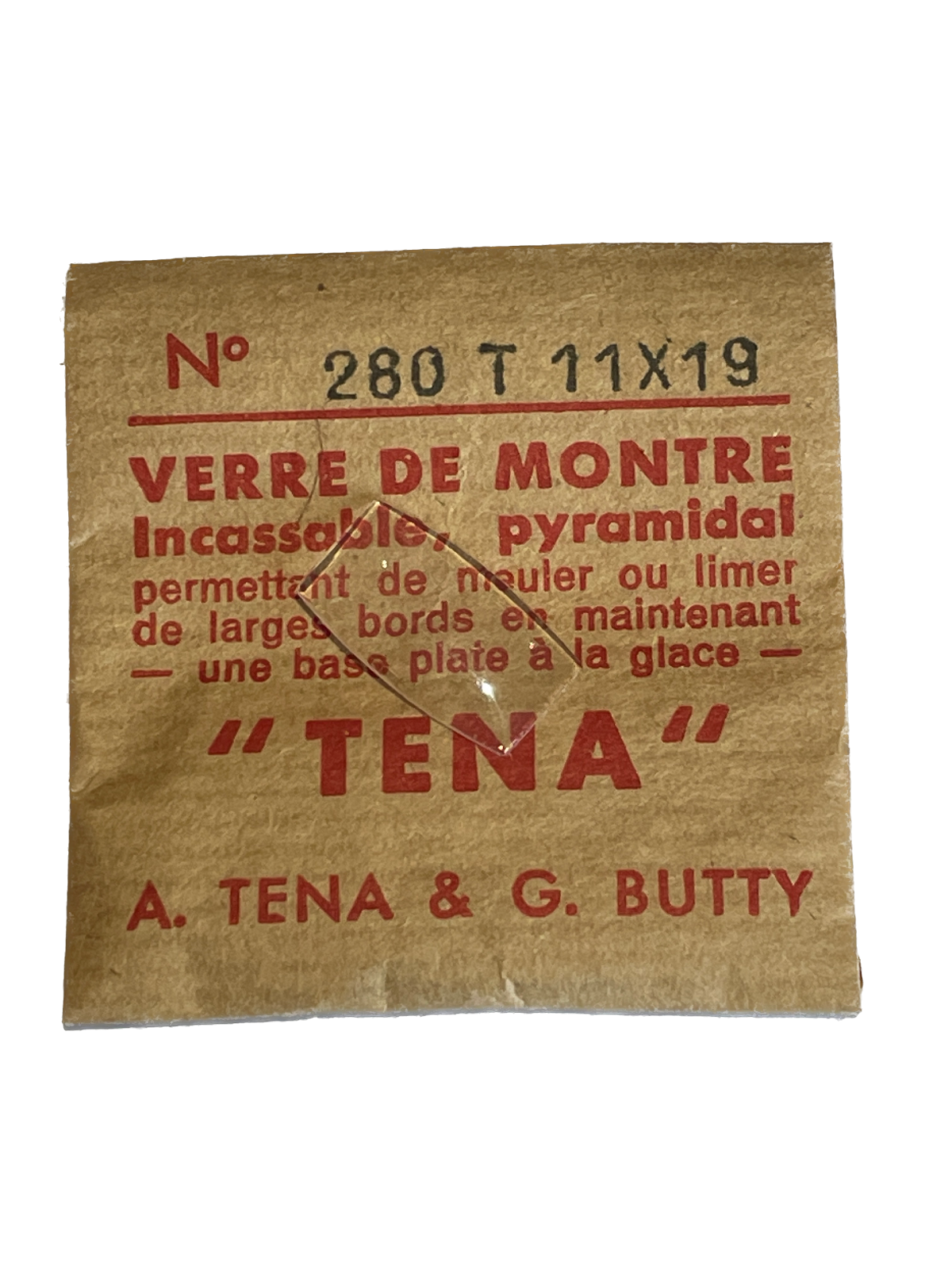 Verre de montre Plexi/Acrylique de forme N°251 à 300 TENA (Watch glass) – Image 34