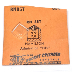 Verre montre SUC RN 85T - Hamilton Admiration "HH" 9,9x9,8 [NOS]