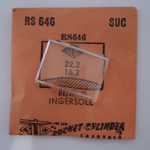 Verre montre SUC RS 646 - BENRUS INGERSOLL - 22,2x16,2 [NOS] (Watch crystal)