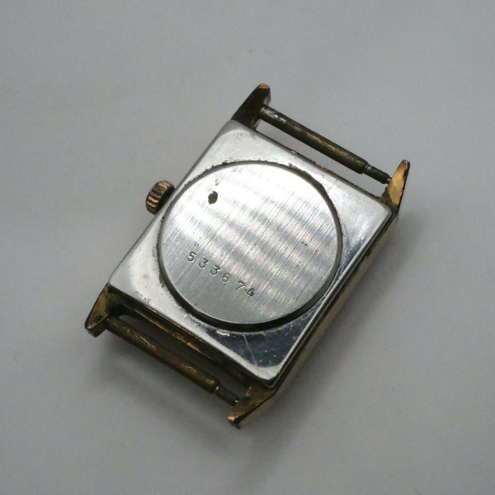 Montre mécanique CORIOLAN - Boitier doré rectangle - Ne fonctionne pas – Image 4