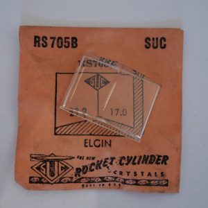 Verre montre SUC RS 705B - ELGIN - 22,9x17 [NOS] (Watch crystal)
