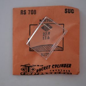 Verre montre SUC RS 708 - ELITE - 22,9x17,6 [NOS] (Watch crystal)