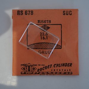 Verre montre SUC RS 678 - GRUEN - 22,6x16,1 [NOS] (Watch crystal)