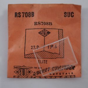 Verre montre SUC RS 708B - ELITE - 22,9x17,6 [NOS] (Watch crystal)
