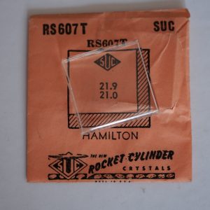 Verre montre SUC RS 607T - HAMILTON - 21,9x21 [NOS] (Watch crystal)