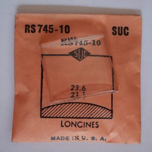 Verre montre SUC RS 745-10 - LONGINES - 23,6x21,1 [NOS] (Watch crystal)