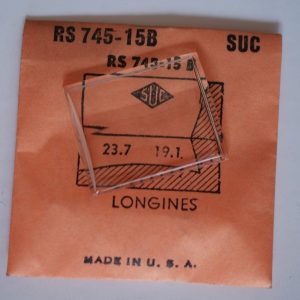 Verre montre SUC RS 745-15B - LONGINES - 23,7x19,1 [NOS] (Watch crystal)