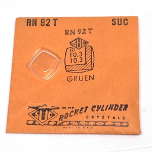 Verre montre SUC RN 92T - Gruen 10,3x10,3 [NOS] (Watch crystal)