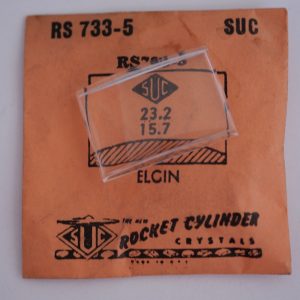 Verre montre SUC RS 733-5 - ELGIN - 23,2x15,7 [NOS] (Watch crystal)
