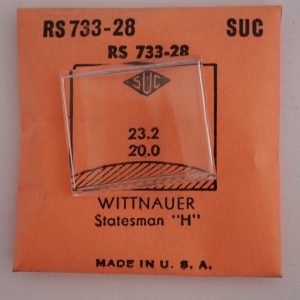 Verre montre SUC RS 733-28 - WITTNAUER - 23,2x20 [NOS] (Watch crystal)