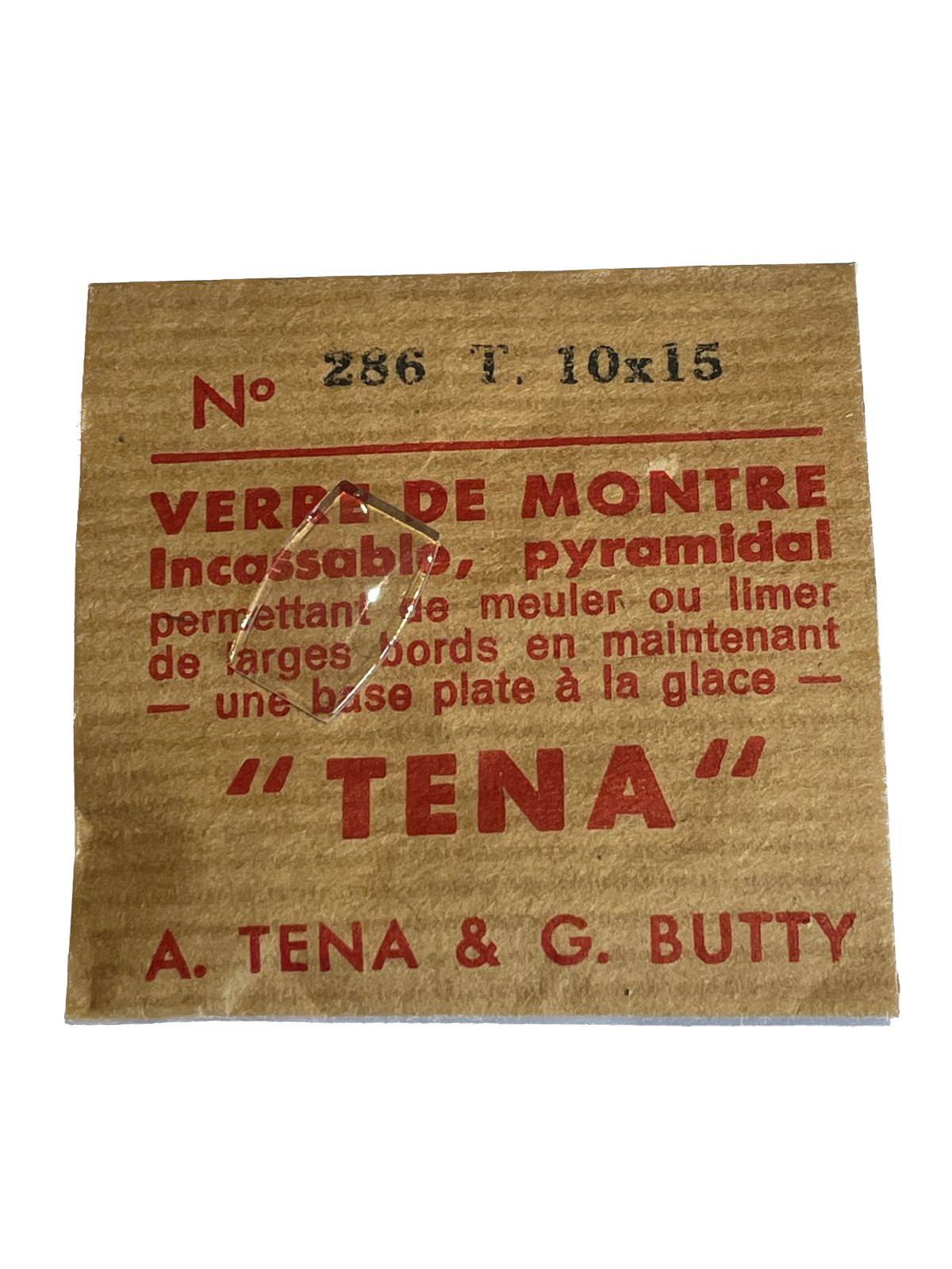 Verre de montre Plexi/Acrylique de forme N°251 à 300 TENA (Watch glass) – Image 40