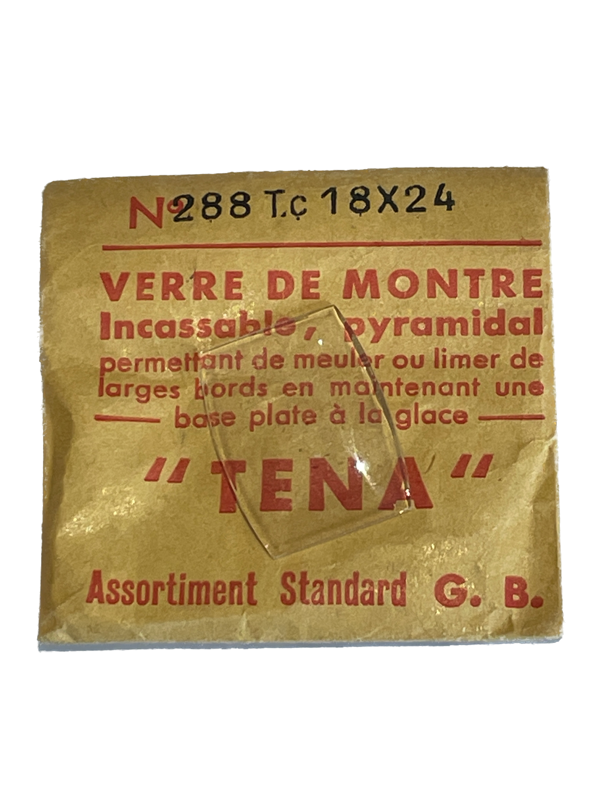 Verre de montre Plexi/Acrylique de forme N°251 à 300 TENA (Watch glass) – Image 42