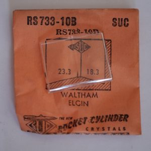 Verre montre SUC RS 733-10B - WALTHAM ELGIN - 23,3x18,3 [NOS] (Watch crystal)
