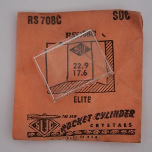 Verre montre SUC RS 708C - ELITE - 22,9x17,6 [NOS] (Watch crystal)