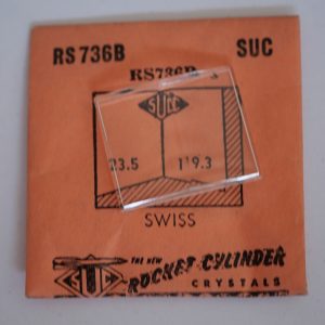 Verre montre SUC RS 733-30 - LONGINES - 23,2x22,8 [NOS] (Watch crystal)