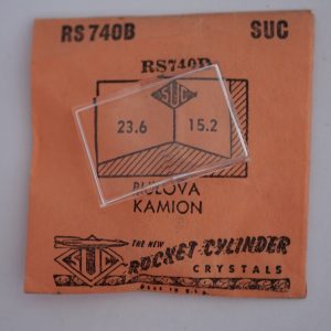 Verre montre SUC RS 740B - BULOVA kAMION - 23,6x15,2 [NOS] (Watch crystal)
