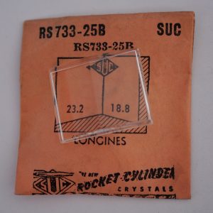 Verre montre SUC RS 733-25B - LONGINES - 23,2x18,8 [NOS] (Watch crystal)