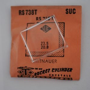 Verre montre SUC RS 738T - WITTNAUER - 23,5x20,8 [NOS] (Watch crystal)
