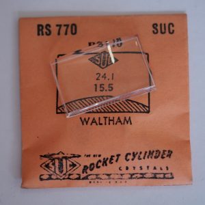 Verre montre SUC RS 770 - WALTHAM - 24,1x15,5 [NOS] (Watch crystal)