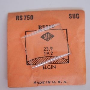 Verre montre SUC RS 750 - ELGIN - 23,9x19,2 [NOS] (Watch crystal)