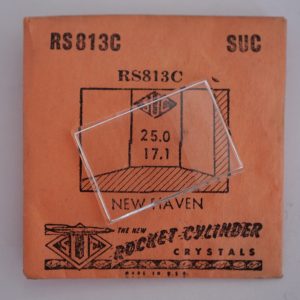 Verre montre SUC RS 813C - NEW HAVEN - 25x17,1 [NOS] (Watch crystal)