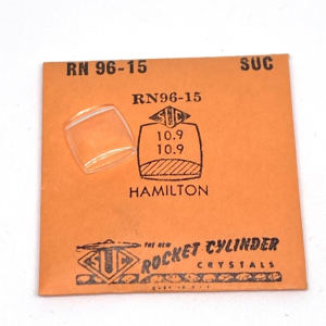 Verre montre SUC RN 96-15 - Compatible Hamilton 10,9x10,9 [NOS] (Watch crystal)