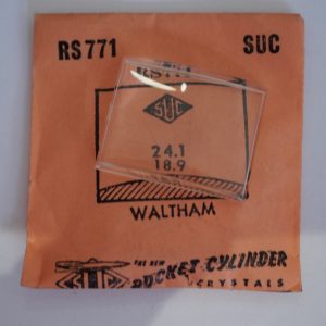 Verre montre SUC RS 771 - WALTHAM - 24,1x18,9 [NOS] (Watch crystal)