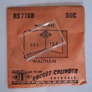Verre montre SUC RS 770B - WALTHAM - 24,1x15,5 [NOS] (Watch crystal)