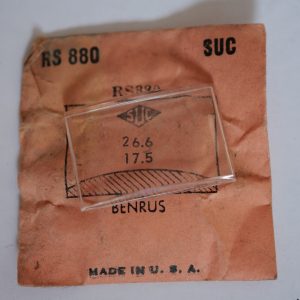 Verre montre SUC RS 880 - BENRUS - 26,6x17,5 [NOS] (Watch crystal)