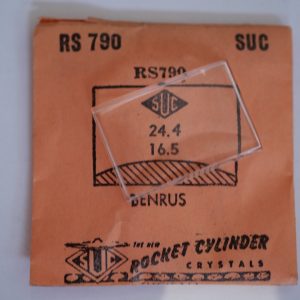 Verre montre SUC RS 790 - BENRUS - 24,4x16,5 [NOS] (Watch crystal)