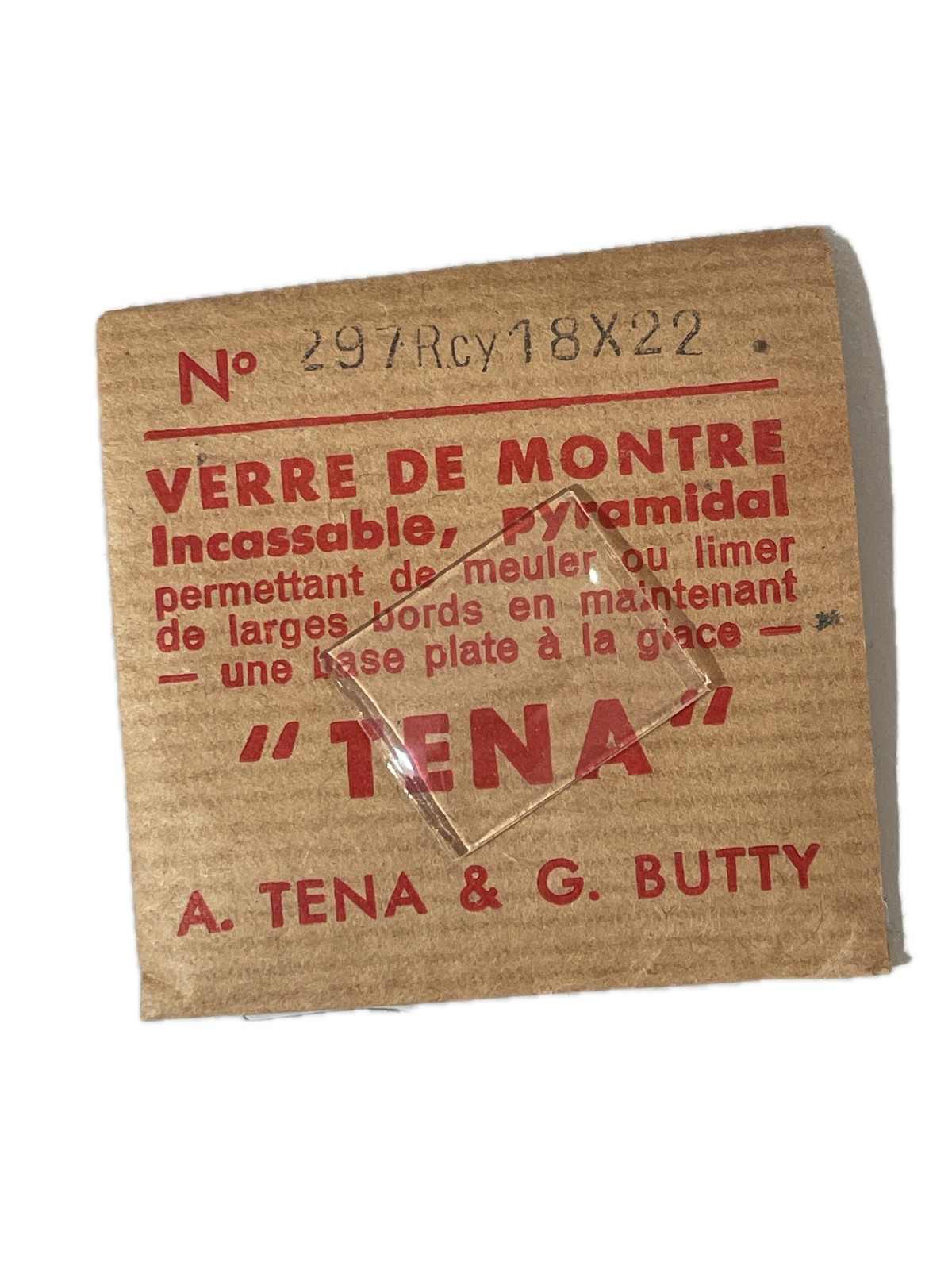 Verre de montre Plexi/Acrylique de forme N°251 à 300 TENA (Watch glass) – Image 51