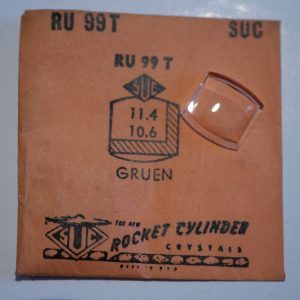 Verre montre SUC RU 99T - GRUEN - 11,4x10,6 [NOS] (Watch crystal)