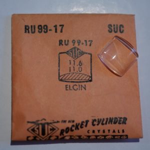 Verre montre SUC RU 99-17 - ELGIN - 11,6x11 [NOS] (Watch crystal)