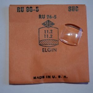Verre montre SUC RU 96-5 - ELGIN - 11,2x11,2 [NOS] (Watch crystal)
