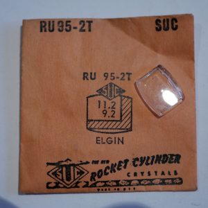 Verre montre SUC RU 95-2T - ELGIN - 11,2x9,2 [NOS] (Watch crystal)