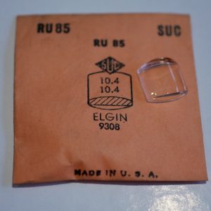 Verre montre SUC RU 85 - ELGIN - 9308 [NOS] (Watch crystal)