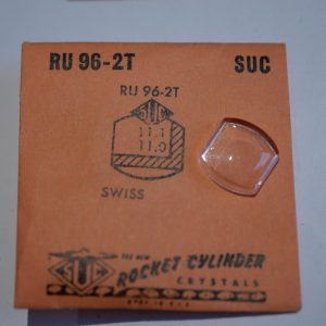 Verre montre SUC RU 96-2T - SWISS - 11,1x11 [NOS] (Watch crystal)