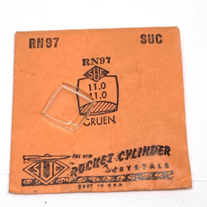 Verre montre SUC RN 97 - Compatible GRUEN - 11x11 [NOS] (Watch crystal)