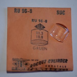 Verre montre SUC RU 96-8 - GRUEN - 11,3x10,8 [NOS] (Watch crystal)