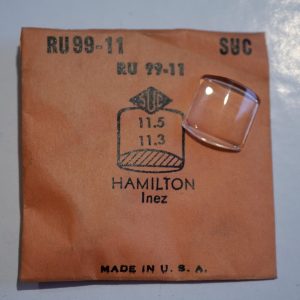 Verre montre SUC RU 99-11 - HAMILTON Inez [NOS] (Watch crystal)