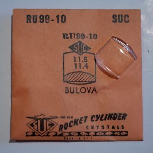 Verre montre SUC RU 99-10 - BULOVA - 11,5x11,4 [NOS] (Watch crystal)
