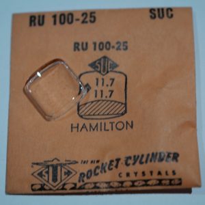Verre montre SUC RU 100-25 - HAMILTON - 11,7x11,7 [NOS] (Watch crystal)
