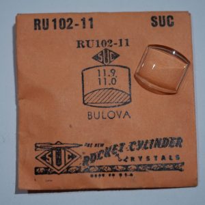 Verre montre SUC RU 102-11 - BULOVA - 11,9x11 [NOS] (Watch crystal)