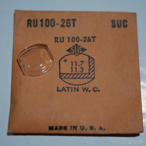 Verre montre SUC RU 100-26T - LATIN W.C - 11,7x11,3 [NOS] (Watch crystal)