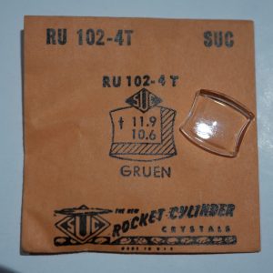 Verre montre SUC RU 102-4T - GRUEN - 11,9x10,6 [NOS] (Watch crystal)