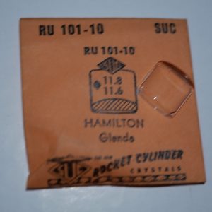 Verre montre SUC RU 101-10 - HAMILTON Glenda - 11,8x11,6 [NOS] (Watch crystal)