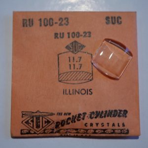 Verre montre SUC RU 100-23 - ILLINOIS - 11,7x11,7 [NOS] (Watch crystal)